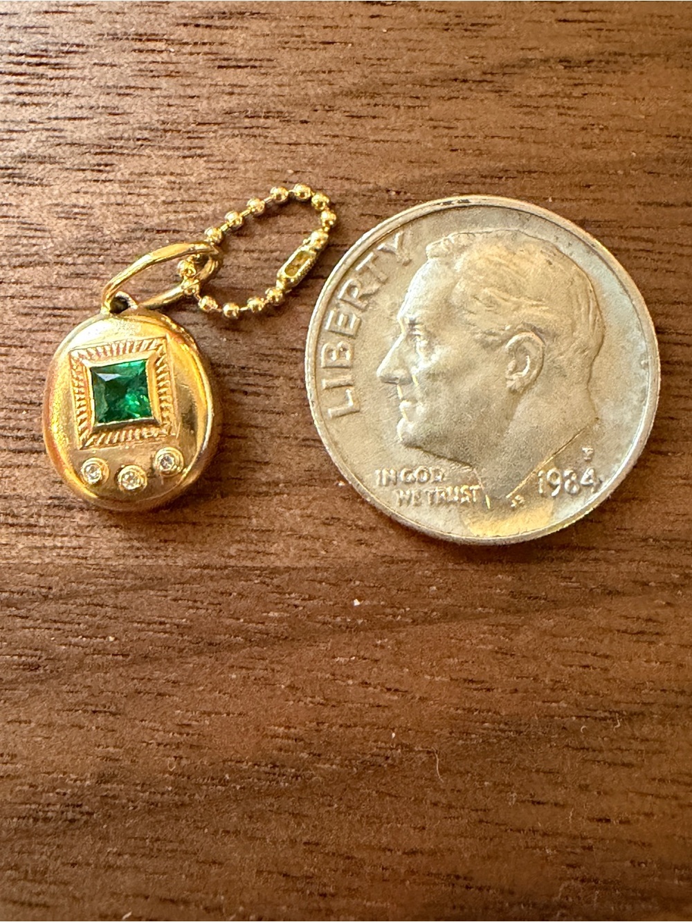 Kimberly Doyle Baby Gemagotchi with emerald - Picture 4 of 4